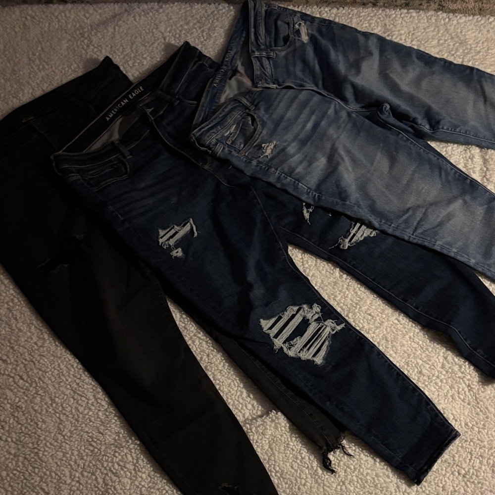 American Eagle Size 18 Skinny Next Level Stretch Jeans Bundle (3 Pairs)